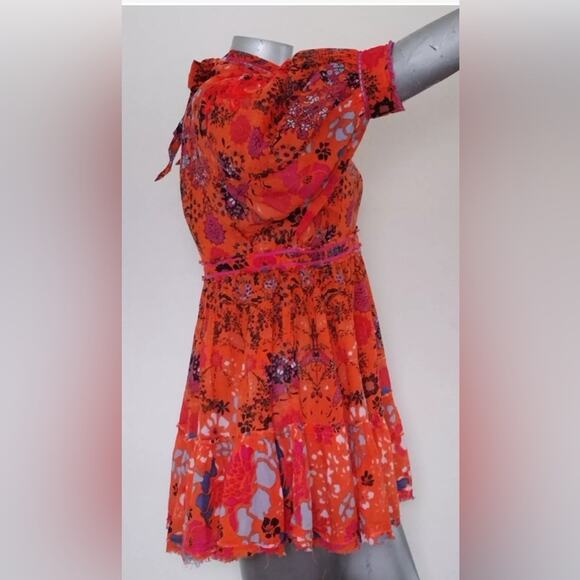 FREE PEOPLE frayed hem open back dress - Picture 4 of 8